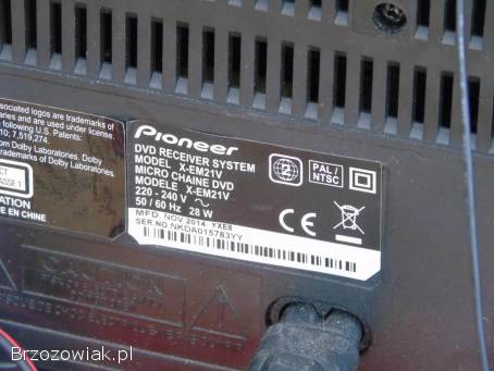 Wieża Pioneer pilot CD USB mp-3 AUX kolumny.  DOSTAWA