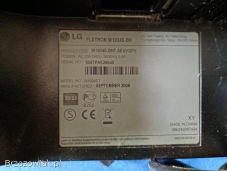 Monitor LG Flatron W1934S