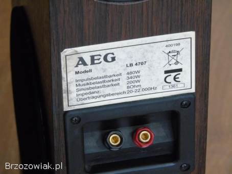 Mocne i ładne kolumny AEG 2x 480 wat.  DOSTAWA.