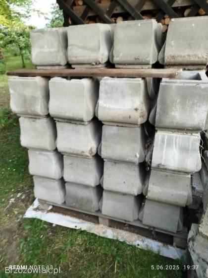 Elementy betonowe na słupki ogrodzeniowe