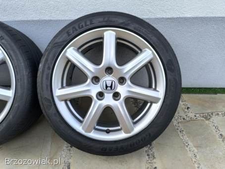 Alufelgi 17 5x114.  3 opony letnie 225/45R17 Honda Civic Accord Legend itp.  Subaru