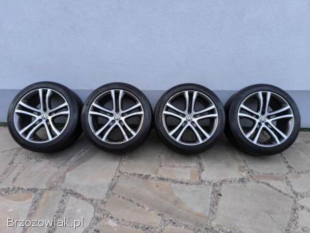 Alufelgi 19 5x112 opony letnie 245/45R19 VW Tiguan Savannah BiColor 2023r