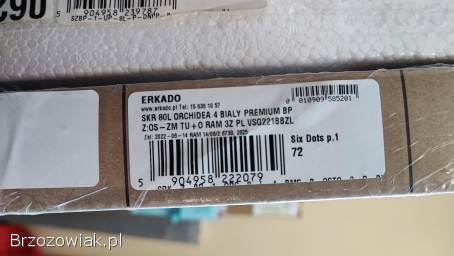 Drzwi wewnętrzne Erkado 80 Lewe Orchidea Białe