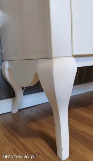 Komoda Glamour / Biała komoda / Meble do salonu