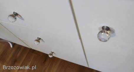 Komoda Glamour / Biała komoda / Meble do salonu