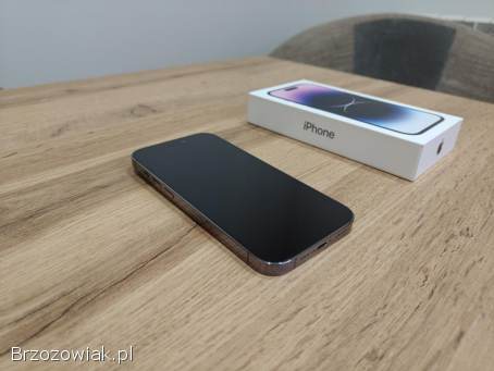 Okazja!  Iphone 14 Pro -  Deep Purple!  Super Stan!  Gwarancja!