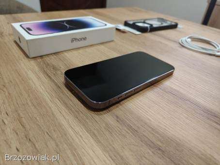 Okazja!  Iphone 14 Pro -  Deep Purple!  Super Stan!  Gwarancja!
