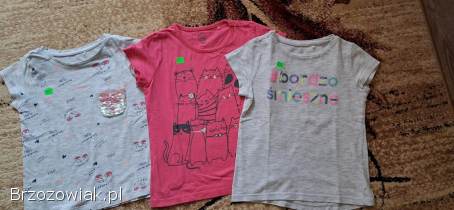 Zestaw ubrań (42 szt) dla dziewczynki w rozmiarze 98/104 m.  in.  H&M,