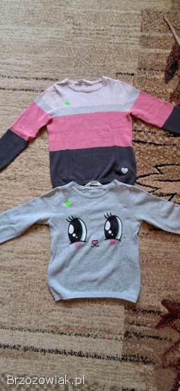 Zestaw ubrań (42 szt) dla dziewczynki w rozmiarze 98/104 m.  in.  H&M,