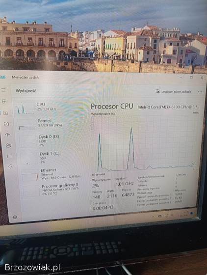 Komputer PC I3 SSD GTX