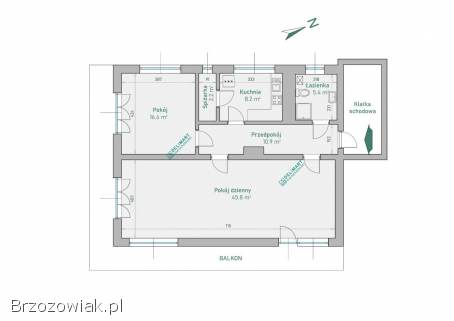 Piękne słoneczne mieszkanie z prywatnym parkingiem