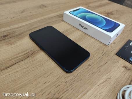 Okazja!  Iphone 12 Niebieski!  Kondycja Bat.  100 Gwarancja!  Polecam!