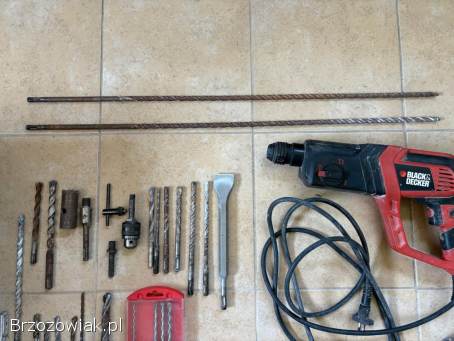Młotowiertarka Black & Decker STS + wiertła