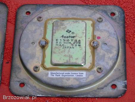 Głośniki wysokotonowe FOSTER E120T06 wstęgi.  WYSYŁKA.