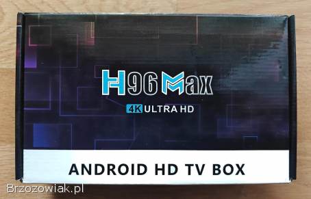 PRZYSTAWKA SMART TV BOX H96 MAX 4GB/64GB,  ANDROID 11,  4K ULTRA HD