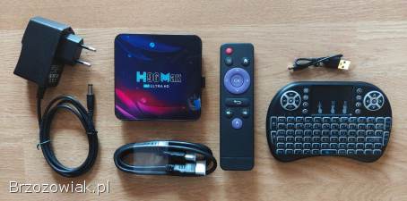 PRZYSTAWKA SMART TV BOX H96 MAX 4GB/64GB,  ANDROID 11,  4K ULTRA HD