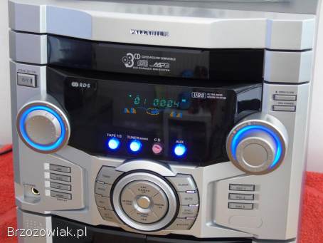 Wieża Palladium pilot mocna RDS CD AUX nowa.  DOSTAWA.