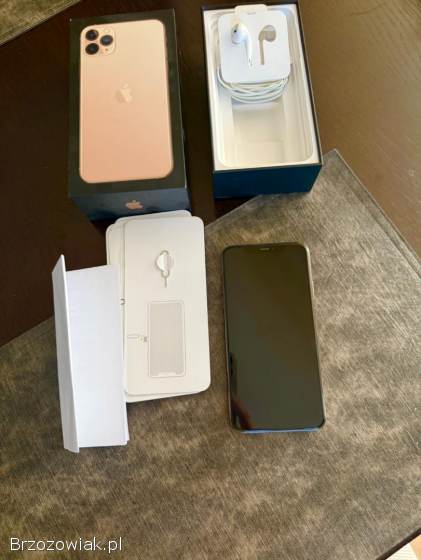 IPhone 11 Pro Max 64 GB – komplet + etui,  stan bardzo dobry