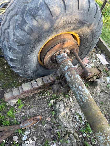 Oś rolnicza z resorami 8 szpilek