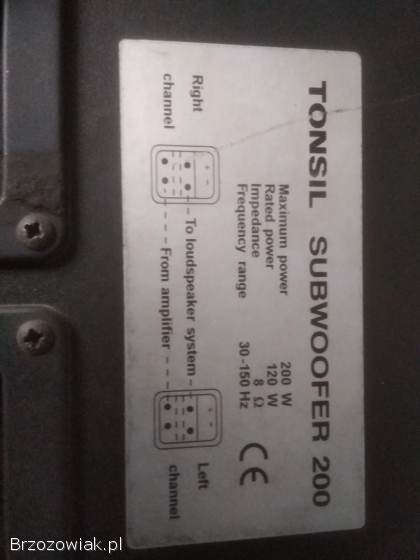 SUBWOOFER TONSIL