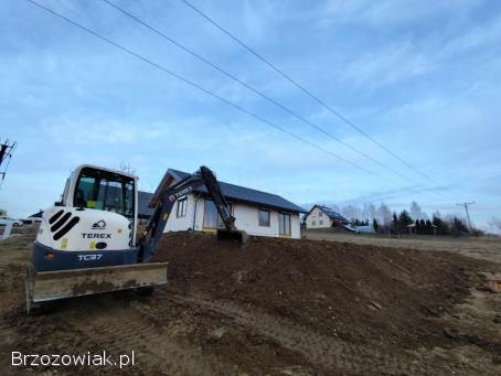 Usługi Minikoparką Krosno -  Odwodnienia -  Roboty Ziemne -  Koparka