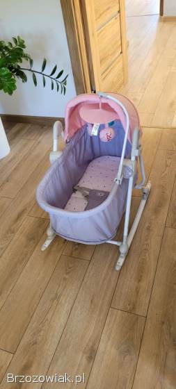 Kinderkraft leżaczek,  kołyska 5w1 UNIMO pink