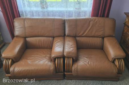 Sprzedam komplet mebli skórzanych