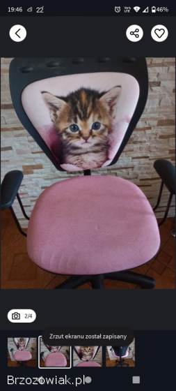 Fotel do biurka dla dziewczynki