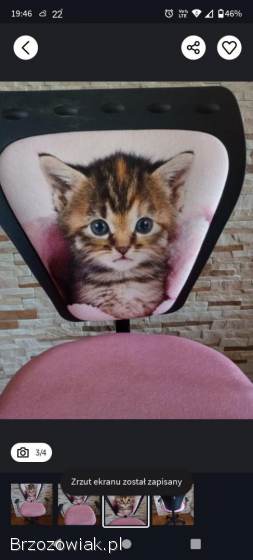 Fotel do biurka dla dziewczynki