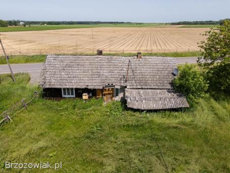 Działka budowlana 63 ar uzbrojona z budynkami