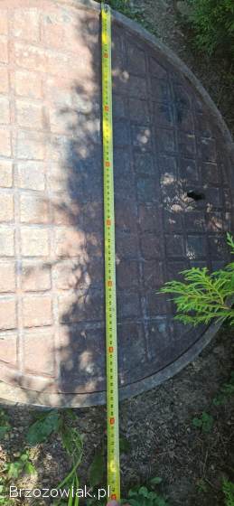 Właz okrągły z pokrywą -  żeliwny