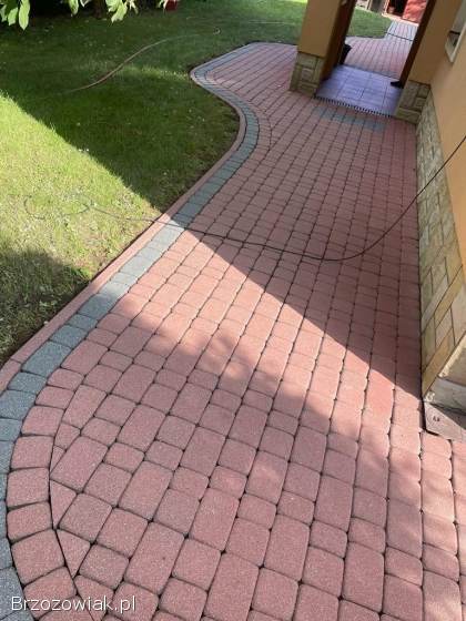 Mycie/Czyszczenie kostki brukowej,  elewacji impregnacja kostki