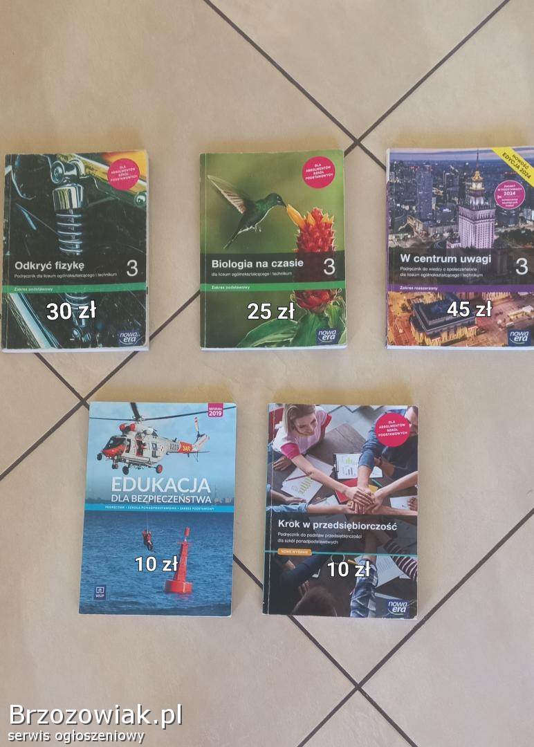 Sprzedam podręczniki do 3 klasy liceum i technikum.