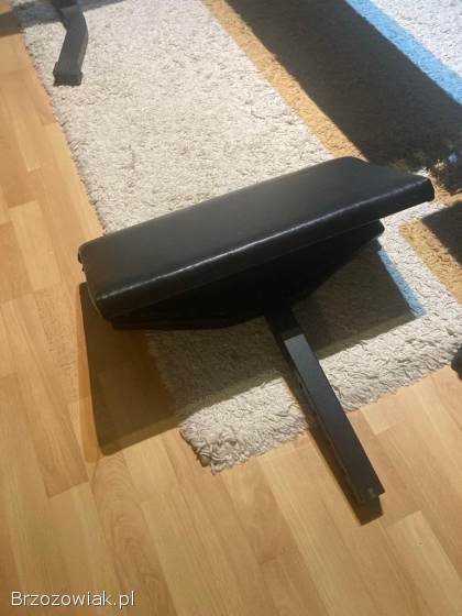Ławka ławeczka do ćwiczeń MARBO + modlitewnik + prasa na nogi + 2x sztanga