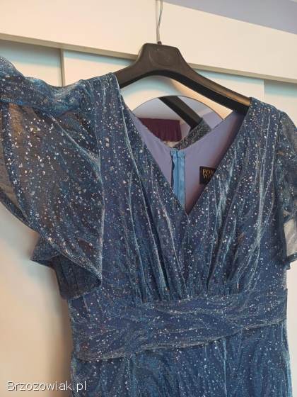 Elegancka efektowna sukienka 46