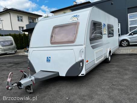 Przyczepa kempingowa KNAUS Sudwind 550 2007r.  Klima,  Namiot,  Sucha,  DMC:1500kg