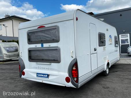 Przyczepa kempingowa KNAUS Sudwind 550 2007r.  Klima,  Namiot,  Sucha,  DMC:1500kg