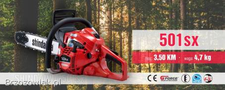 PILARKA SPALINOWA SHINDAIWA 501 SX NOWA Z GWARANCJĄ AŻ DO 5 LAT