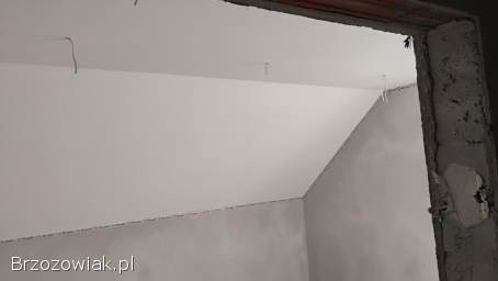 Sufity podwieszane,  szpachlowanie,  poddasza