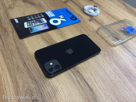 Okazja!  Iphone 12 -  Czarny!  Gwarancja!  Kondycja Baterii 100!