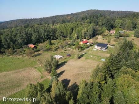 Odrzykoń – widokowa działka z WZ,  blisko lasu!