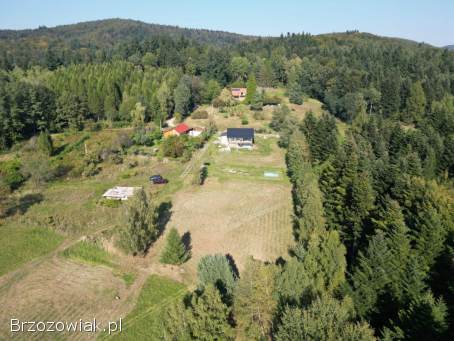 Odrzykoń – widokowa działka z WZ,  blisko lasu!