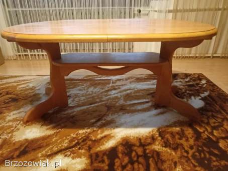 Ława drewniana rozkładana naturalne drzewo olcha