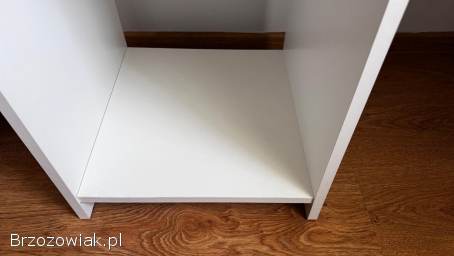 Białe biurko narożne