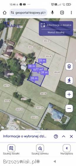 Działki budowlane Bajdy