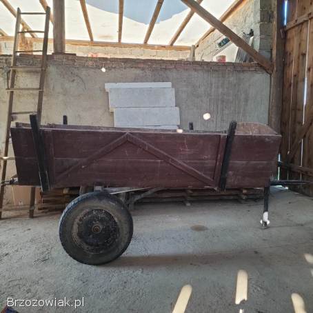 Solidna przyczepa do ciągnika sam mini traktorka itp