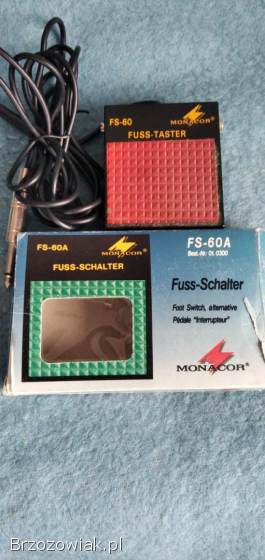 Pedał nożny,  chwilowy Monacor FS-60