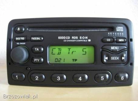 Radio Ford 6000 Mondeo Transit Focus Puma Marvick +Kod 1996:2008