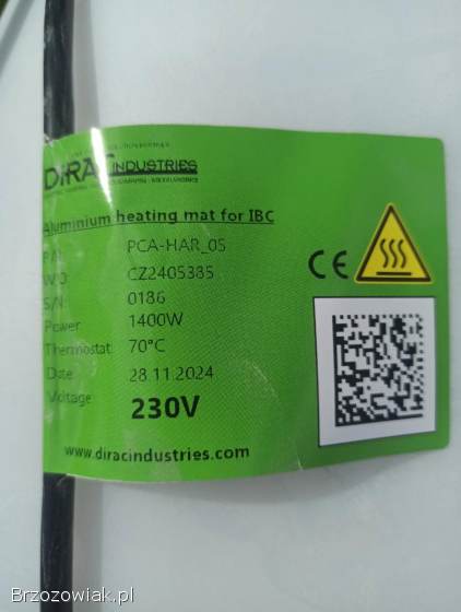 Mauzer 1000 L z mata podgrzewaną