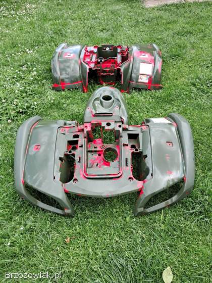 Yamaha grizzly 660 plastiki komplet błotniki światło osłona bak zbiornika